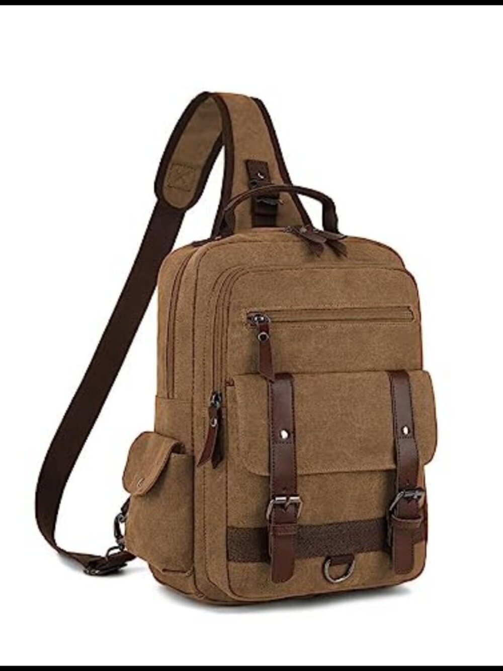 Canvas Messenger Bag Crossbody Backpack Travel Laptop Bag